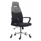 STERLING fejtámlás irodaszék - fekete/szürke
