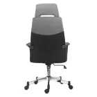 STERLING fejtámlás irodaszék - szürke/fekete