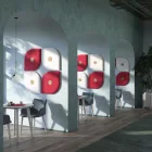 Floracoustic hangszigetelő panel 600x600 mm - Szürke-fehér