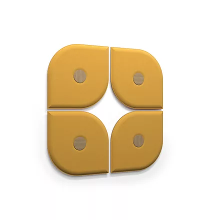 Floracoustic fali hangszigetelő panel - Narancs-Sárga