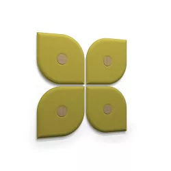   Floracoustic fali hangszigetelő panel - Olajzöld-Sötétzöld