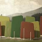 Naturwall szabadon álló, alacsony hangszigetelő panel - Olajzöld