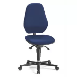   Bimos Basic ESD 2 görgős  munkaszék - Szinkron mechanika - Kék szövet