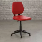 Vegyszerálló poliuretán munkaszék ipari felhasználásra-piros