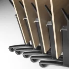 Classic összecsukható asztal 1500 mm széles lappal, 600 mm-es króm lábbal + takarópanel