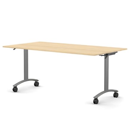 Classic összecsukható asztal 1800 mm széles lappal, 600 mm-es szürke lábbal