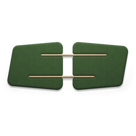 Green Wood fali hangszigetelő panel - Sötétzöld