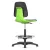 Bimos Labsit 3 fix talpas, magasított laborszék - zöld, műanyag lábcsillag, poliuretán ülőlap