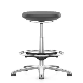   Bimos Labsit fix talpas, magasított laboratóriumi zsámoly - alumínium lábcsillag