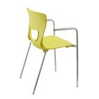 MARS 4 lábú, acél vázas dizájn szék karfával