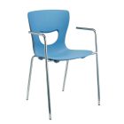 MARS 4 lábú, acél vázas dizájn szék karfával