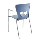 MARS 4 lábú, acél vázas dizájn szék karfával