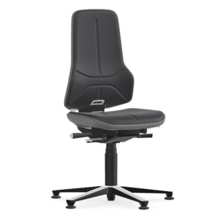 Bimos Neon 1 fix talpas munkaszék - szinkronmechanika, szürke supertec párnázat, szürke