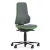 Bimos Neon 2 görgős munkaszék - állandó érintkezésű, szürke poliuretán párnázat, zöld