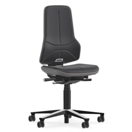 Bimos Neon 2 görgős munkaszék - szinkronmechanika, szürke supertec párnázat, szürke