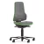 Bimos Neon 2 görgős munkaszék - szinkronmechanika, szürke szövet párnázat, zöld