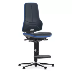   Bimos Neon 3 fix talpas, magasított szék - állandó érintkezésű, kék supertec párnázat, kék