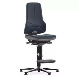   Bimos Neon 3 fix talpas, magasított szék - állandó érintkezésű, kék supertec párnázat, szürke