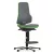 Bimos Neon 3 fix talpas, magasított szék - állandó érintkezésű, szürke poliuretán párnázat, zöld