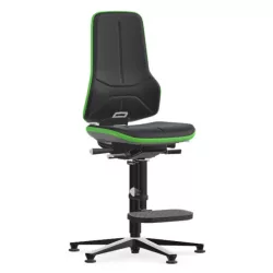   Bimos Neon 3 fix talpas, magasított szék - állandó érintkezésű, fekete supertec párnázat, zöld