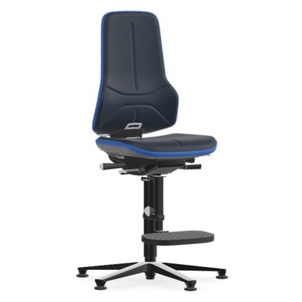 Bimos Neon 3 fix talpas, magasított szék - szinkronmechanika, kék supertec párnázat, kék