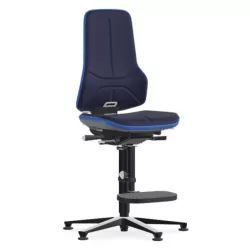   Bimos Neon 3 fix talpas, magasított szék - szinkronmechanika, kék szövet párnázat, kék