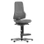Bimos Neon 3 fix talpas, magasított szék - szinkronmechanika, szürke szövet párnázat, szürke