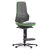 Bimos Neon 3 fix talpas, magasított szék - szinkronmechanika, szürke műbőr párnázat, zöld