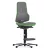 Bimos Neon 3 fix talpas, magasított szék - szinkronmechanika, szürke szövet párnázat, zöld