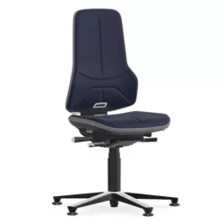   Bimos Neon 1 ESD fix talpas munkaszék - szinkronmechanika, kék szövet párnázat, szürke