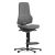 Bimos Neon 3 ESD fix talpas, magasított szék - állandó érintkezésű, szürke szövet párnázat, szürke