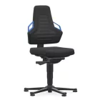 Bimos Nexxit 1 fix talpas munkaszék - kék fogantyú, szövet párnázat