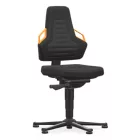 Bimos Nexxit 1 fix talpas munkaszék - narancs fogantyú, szövet párnázat