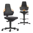 Bimos Nexxit 1 fix talpas munkaszék - narancs fogantyú, supertec párnázat