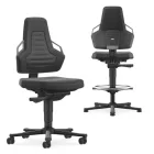 Bimos Nexxit 1 fix talpas munkaszék - szürke fogantyú, poliuretán párnázat