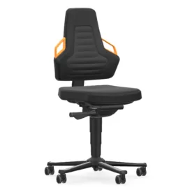   Bimos Nexxit 2 görgős munkaszék - narancs fogantyú, poliuretán párnázat