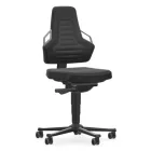 Bimos Nexxit 2 görgős munkaszék - szürke fogantyú, poliuretán párnázat