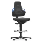 Bimos Nexxit 3 fix talpas, magasított munkaszék - kék fogantyú, supertec párnázat