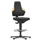 Bimos Nexxit 3 fix talpas, magasított munkaszék - narancs fogantyú, poliuretán párnázat