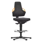 Bimos Nexxit 3 fix talpas, magasított munkaszék - narancs fogantyú, supertec párnázat