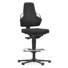 Bimos Nexxit 3 fix talpas, magasított munkaszék - szürke fogantyú, szövet párnázat