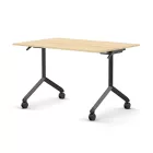 Pro összecsukható asztal 1200 mm széles lappal, 750 mm-es fekete lábbal
