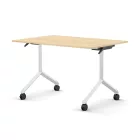 Pro összecsukható asztal 1200 mm széles lappal, 750 mm-es fehér lábbal