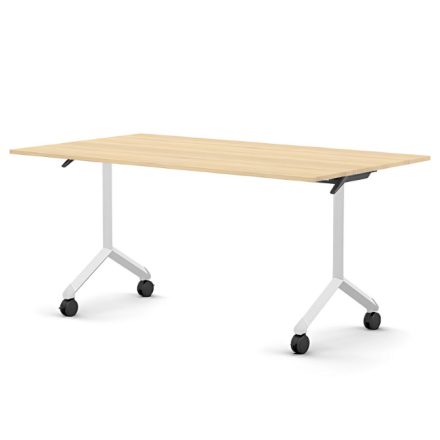 Pro összecsukható asztal 1500 mm széles lappal, 600 mm-es fehér lábbal