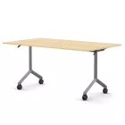 Pro összecsukható asztal 1500 mm széles lappal, 600 mm-es szürke lábbal