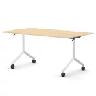 Pro összecsukható asztal 1500 mm széles lappal, 750 mm-es fehér lábbal