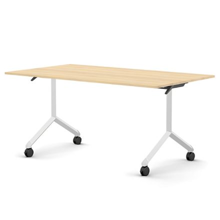 Pro összecsukható asztal 1500 mm széles lappal, 750 mm-es fehér lábbal
