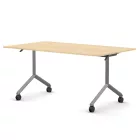 Pro összecsukható asztal 1500 mm széles lappal, 750 mm-es szürke lábbal