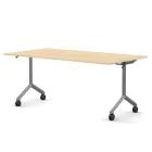 Pro összecsukható asztal 1800 mm széles lappal, 600 mm-es szürke lábbal