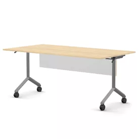   Pro összecsukható asztal 1800 mm széles lappal, 600 mm-es szürke lábbal + takarópanel